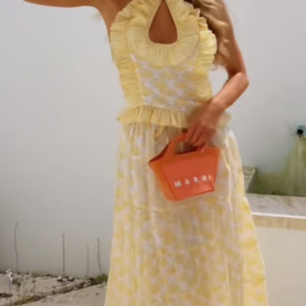 Cocolilys Yellow Halter Maxi set